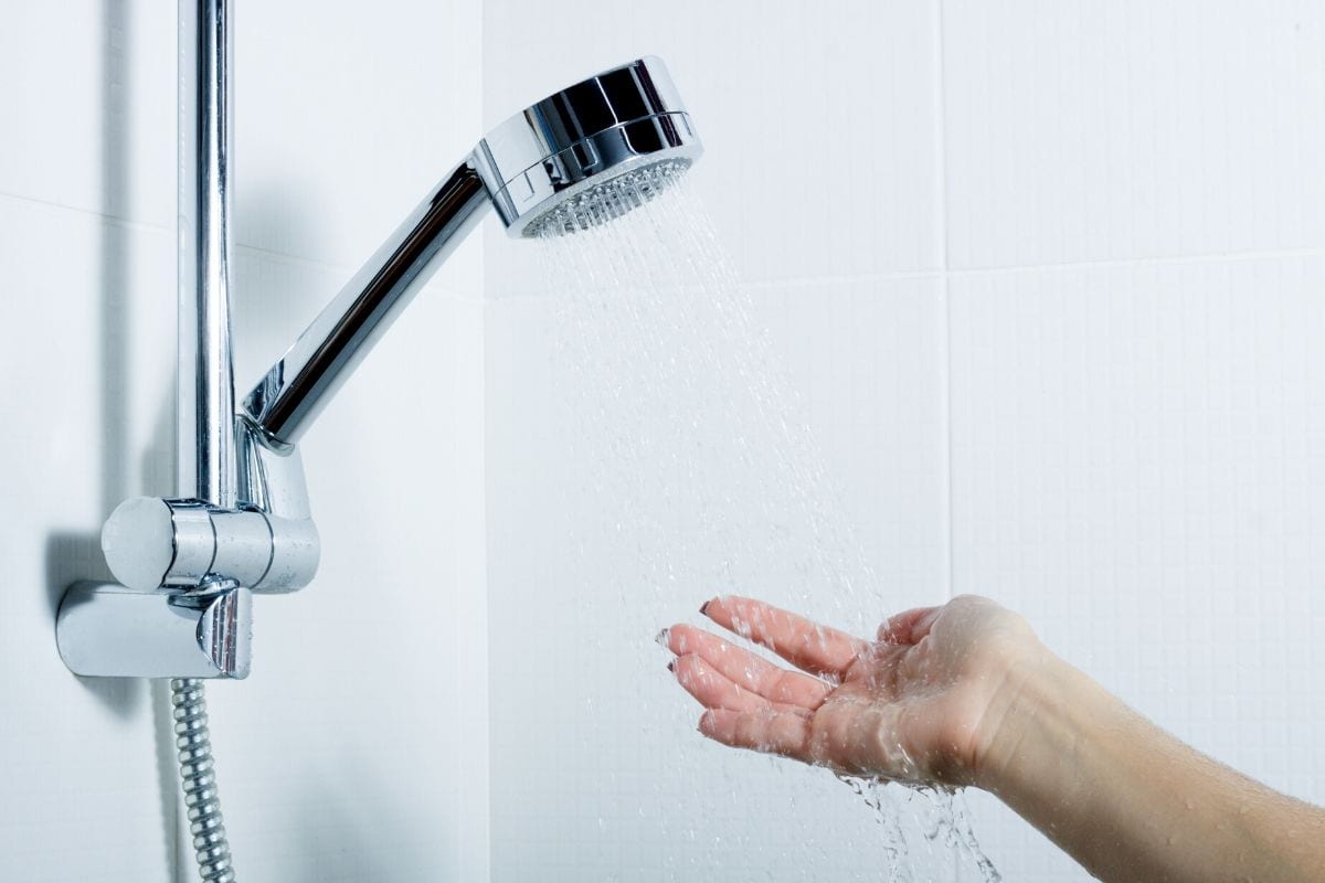 دوش کم مصرف؛ ماساژور نور افشان سقفی متحرک ثابت 2 جنس استیل برنج