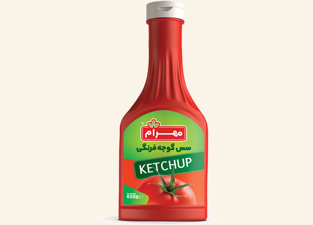 سس مهرام؛ مایونز تند رنچ کچاپ چاشنی غذا سالاد بسته بندی شیشه ای