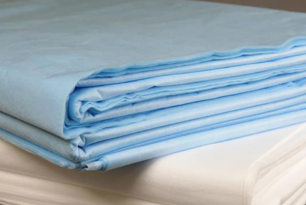 ملحفه تخت بیمارستانی؛ ساده کش دار جنس پلی پروپیلن ضد آلرژی قابل شستشو
