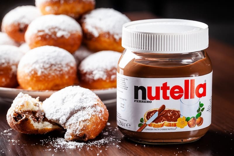 شکلات نوتلا؛ حاوی ویتامین E B12 شرکت (فندق کاکائو) Nutella