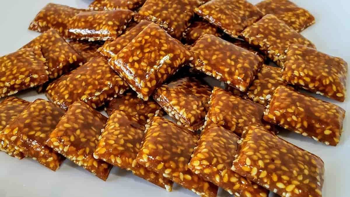 پولکی کنجدی نرم؛ لیمو عمانی هل دارچین زعفران دارای اسانس خوراکی طبیعی