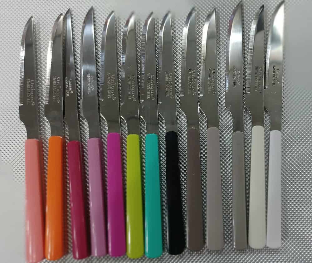 چاقو میوه خوری یونیک؛ سرامیک گلدار کریستالی ضد فشار ضربه