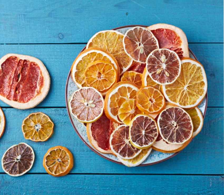 گریپ فروت خشک؛ طعم ترش شیرین تلخ 3 رنگ زرد صورتی قرمز