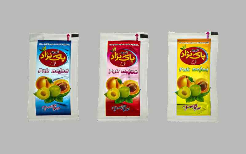 لواشک پاک نژاد؛ زردآلو انار کیوی 3 طعم ترش شیرین ملس