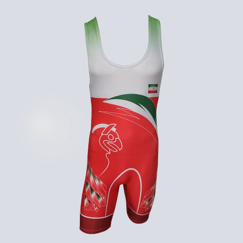 لباس کشتی بچه گانه؛ جنس اسپاندکس نایلون 2 رو تک رنگ