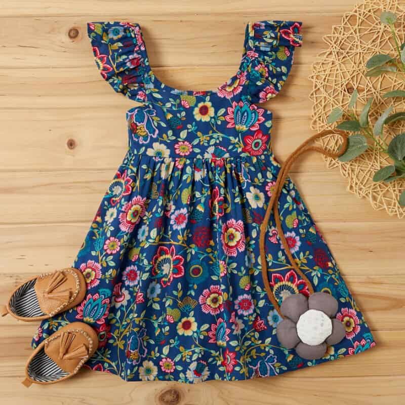 لباس ساحلی هندی؛ ساده گلدار تنوع بالا ساخت INDIA