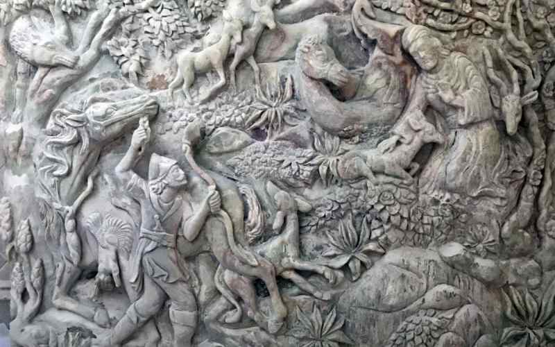 تابلو سنگی برجسته؛ تزئین شده دارای ابعاد وزن مختلف 2 روش صنعتی دستی