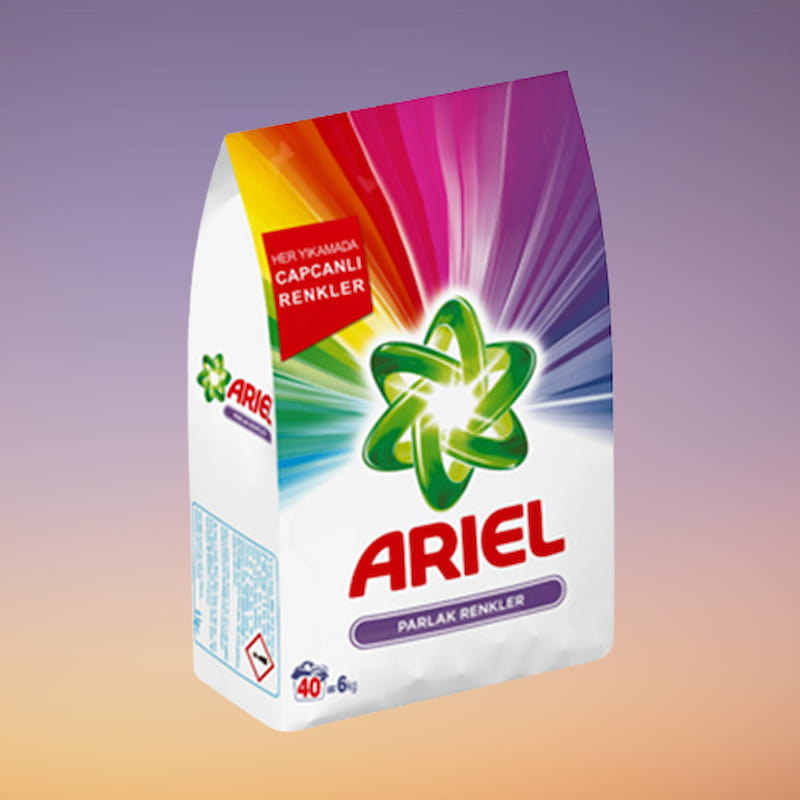 پودر لباسشویی آریل 6 کیلویی (شوینده) معطر بدون رایحه لکه بر چربی زدای قوی