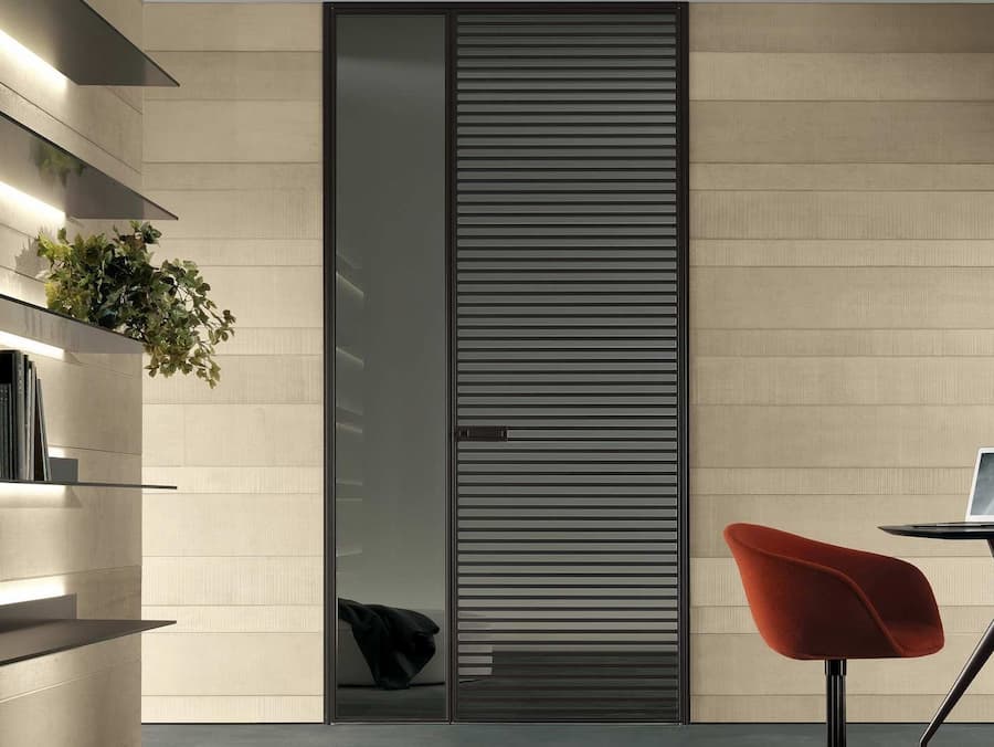 درب فلزی اداری؛ یک لنگه دو لنگه جنس (آلومینیوم استیل) ضد حریق