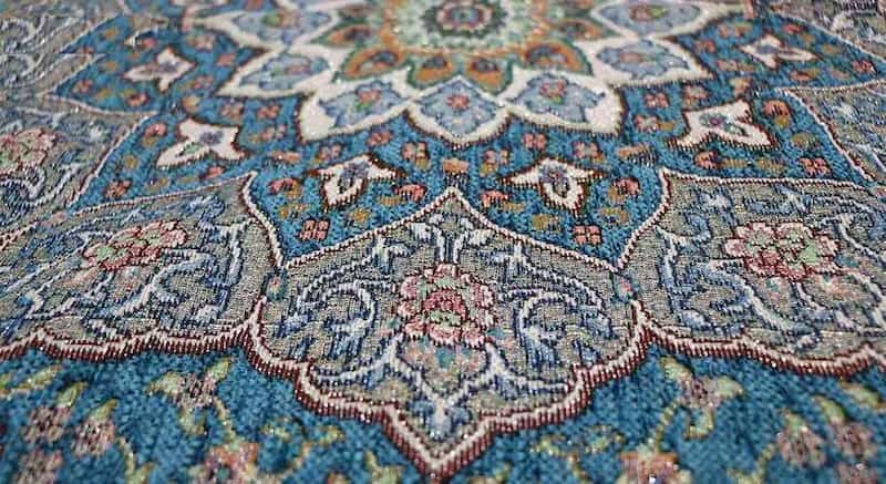 روفرشی 12 متری میلاد زرین یزد؛ مستطیل جنس پلی استر بافت دو رنگ