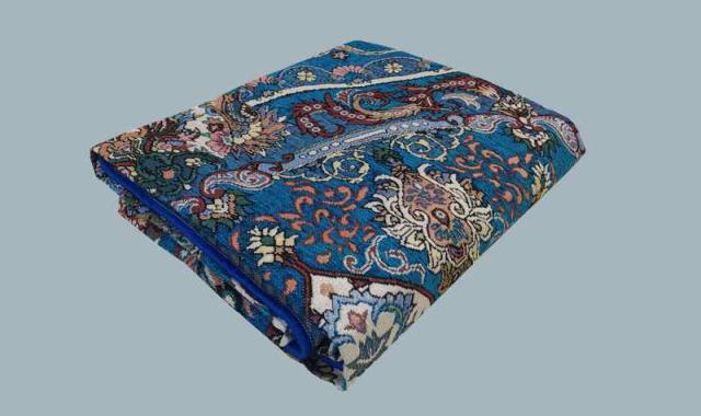 روفرشی 9 متری زربافت یزد (کاور) ابریشمی مخملی سبک قابل شست شو