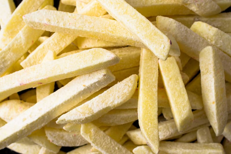 سیب زمینی نیمه اماده منجمد؛ خانگی صنعتی 2 سایز بزرگ کوچک