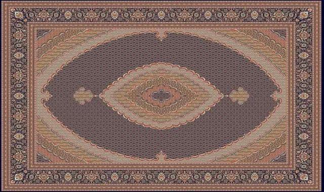فرش 12 متری طرح ریز ماهی (قالی) ماشینی دستباف تراکم 700 1000 شانه