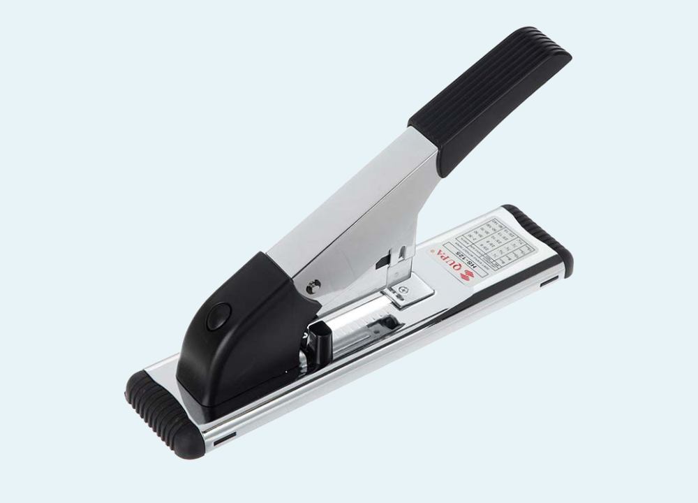 منگنه کتاب؛ جنس فلز ضد زنگ استفاده خانگی اداری خشاب 100 عددی