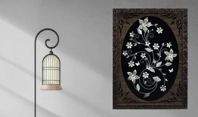 تابلو طرح نقره اصفهان؛ شیشه ای چوبی فلزی دارای آلیاژ ضد آب بادوام