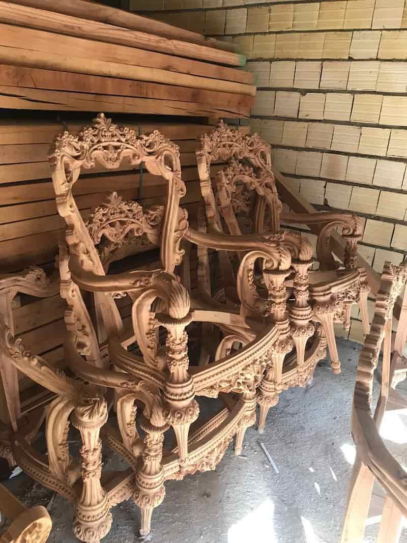 کلاف مبل خاطره؛ میزبان تک نفره دو نفره جنس راش گردو