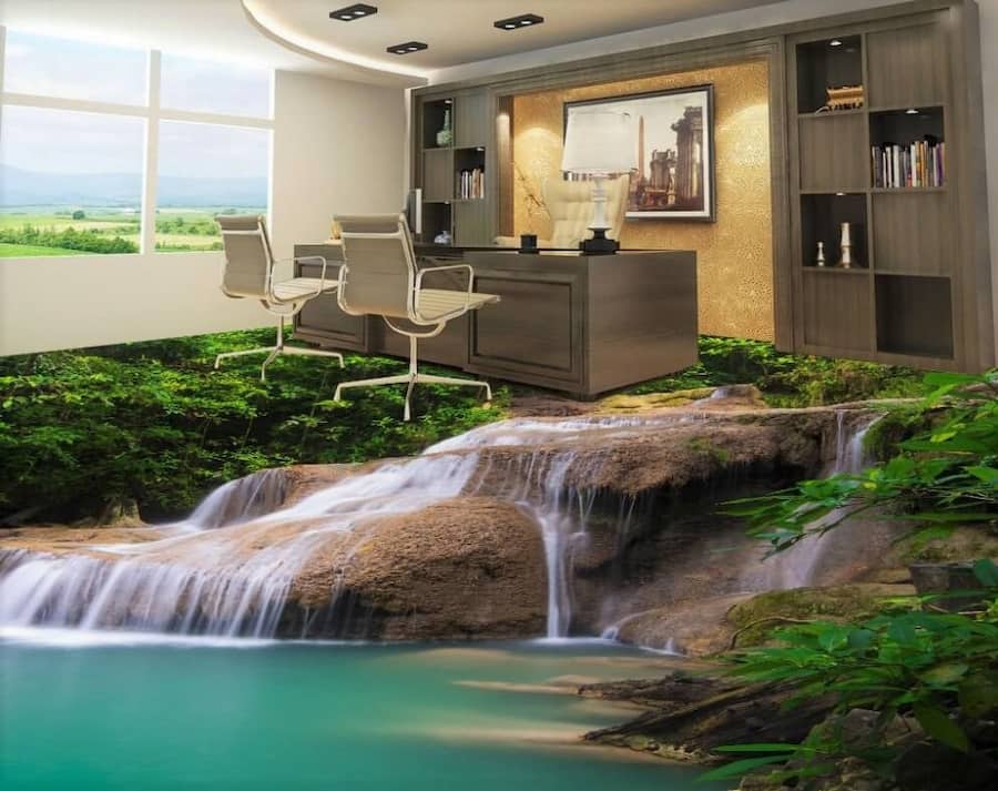 کاشی سه بعدی پاسیون؛ طرح جنگل آکواریوم ابعاد 60*60 80*80 30*30