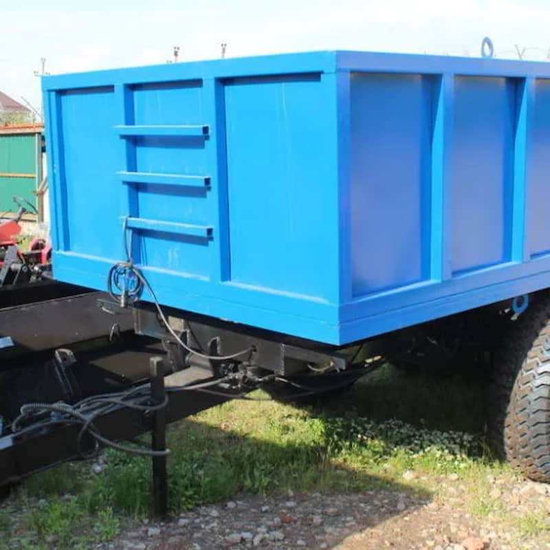 تریلی کمپرسی تراکتور؛ فلز مقاوم قفل محکم جابجایی لوازم محصولات کشاورزی