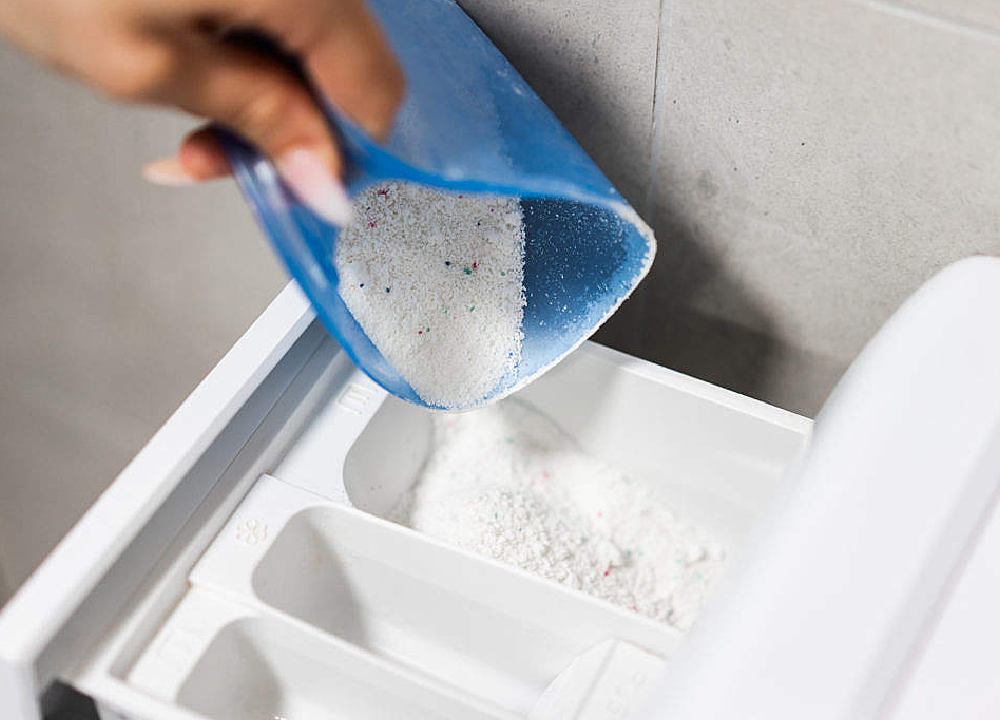 پودر لباسشویی عطر دار (شوینده) دستی ماشینی بسته بندی پاکتی پلاستیکی