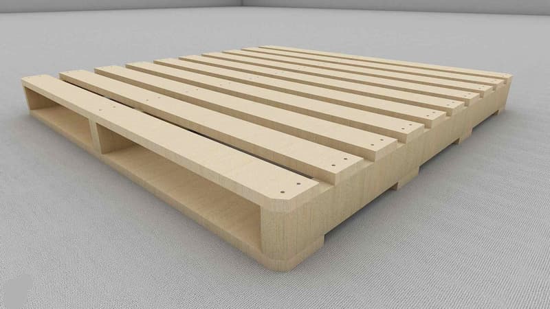 پالت چوبی خوزستان؛ راش روس دارای وزن سبک سنگین سایز 130 * 110 سانتی متر