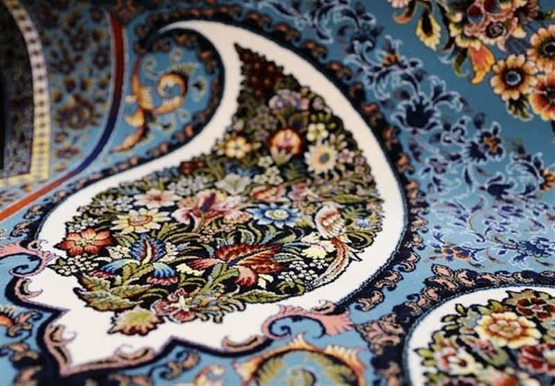 فرش 12 متری طرح باغ ارم؛ ایران سایز 6 جنس نخ ابریشم بادوام