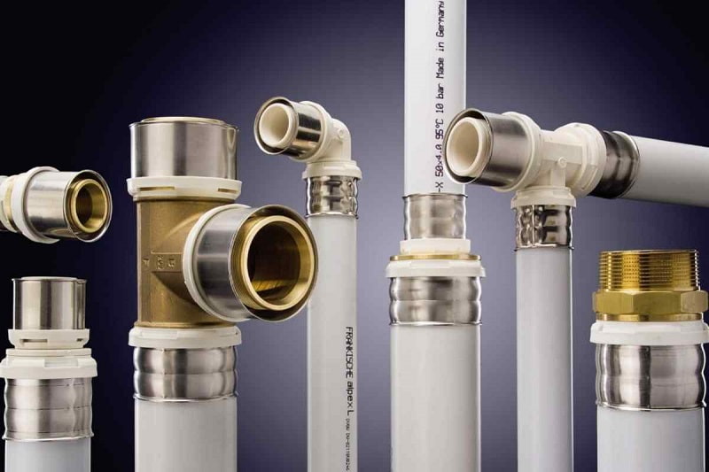 لوله و اتصالات آذین تهران؛ فلزی پلاستیکی پلیمری پروپیلن 2 رنگ طوسی سفید