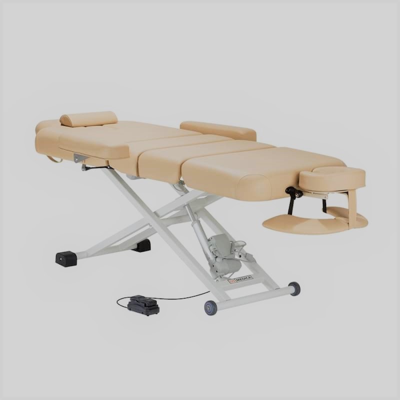 تخت لیزر پوست؛ برقی تاشو ساده مناسب درمانگاه آرایشگاه