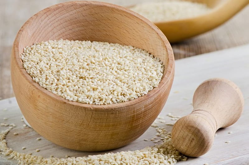 کنجد سفید برای کودکان؛ خام بوداده مناسب رشد استحکام استخوان حاوی Calcium