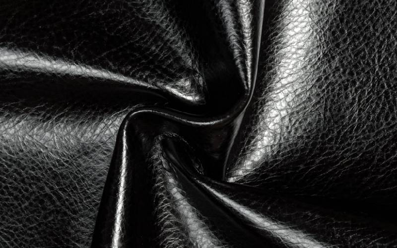چرم فلوتر مشکی؛ طرح ریز درشت منعطف مناسب کیف کفش leather