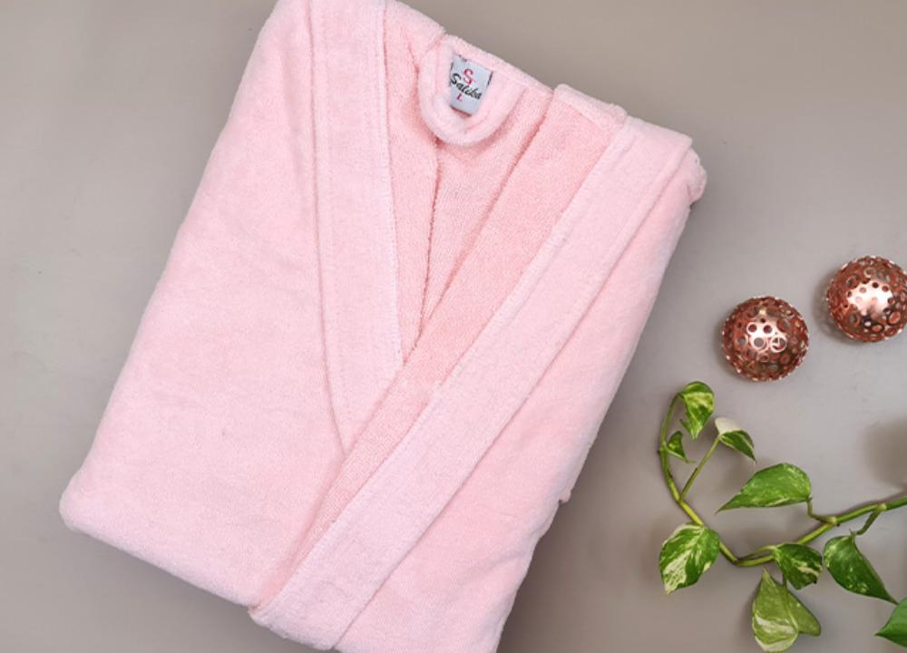 حوله تن پوش صورتی (پالتویی) الیاف طبیعی لطیف ضد حساسیت