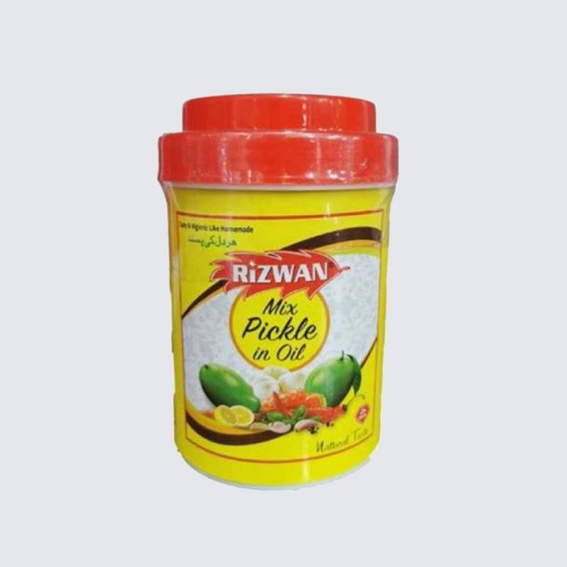 ترشی انبه رضوان؛ بسته بندی پاکتی قوطی دارای طبعی گرم محصول Pakistan
