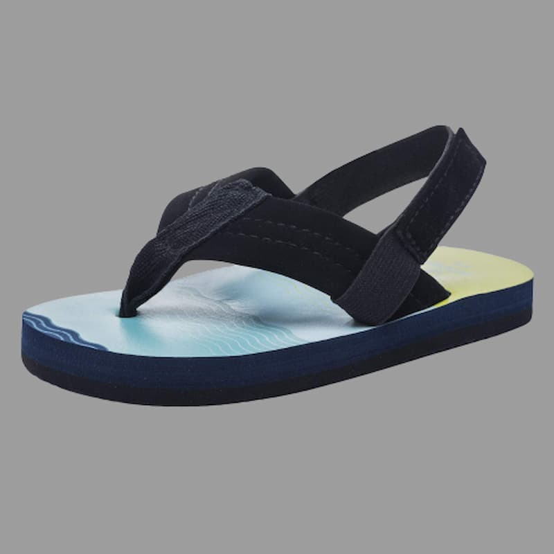 صندل انگشتی پسرانه؛ جنس چرم صنعتی زیره پی وی سی رنگبندی متنوع