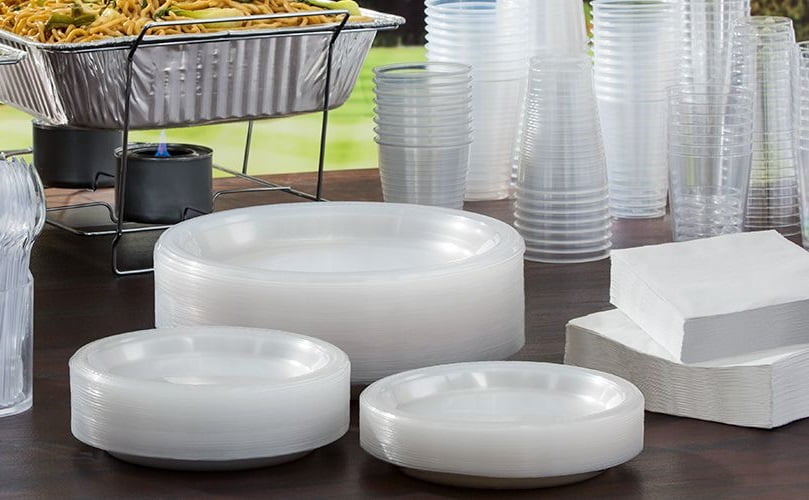 ظروف یکبار مصرف صادقیه؛ درب دار بدون درب 2 جنس مقوایی پلاستیکی