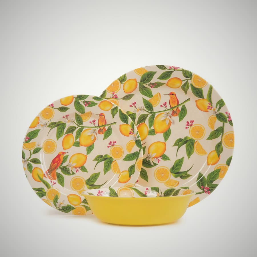 ظروف ملامین رنگی؛ قاشق چنگال بشقاب سبک قابل شستشو