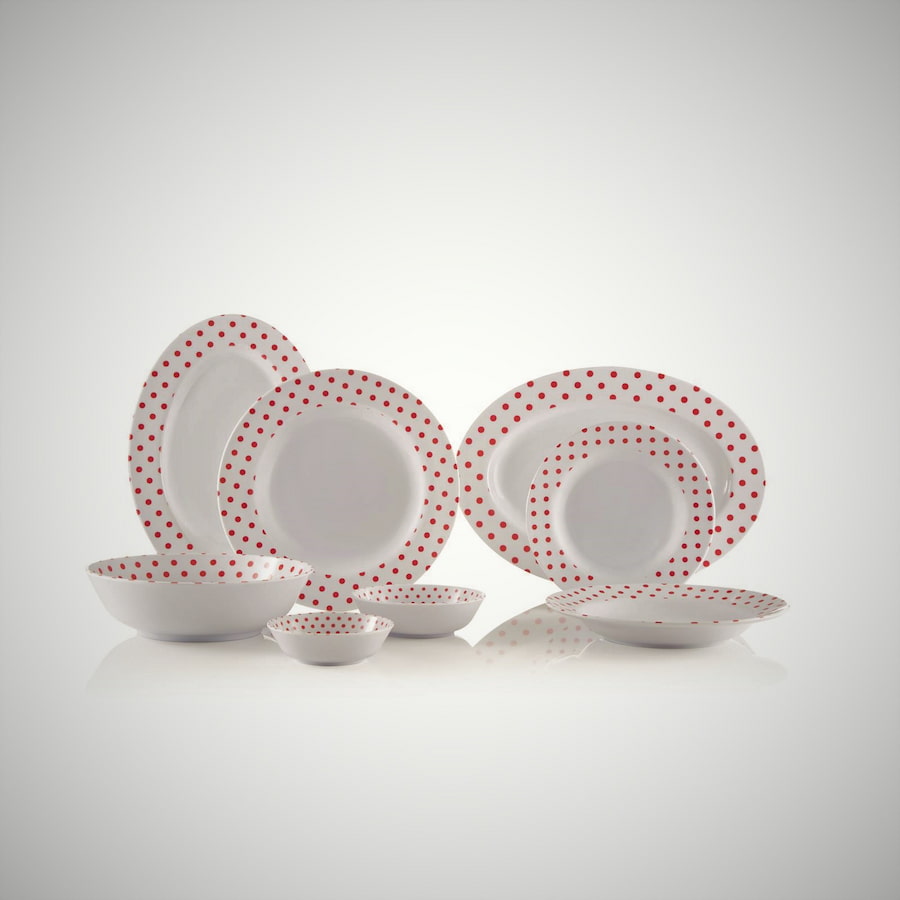 ظروف ملامین یزدگل؛ گرد چهارگوش رنگی 18 28 40 پارچه ضد خش قابل شستشو