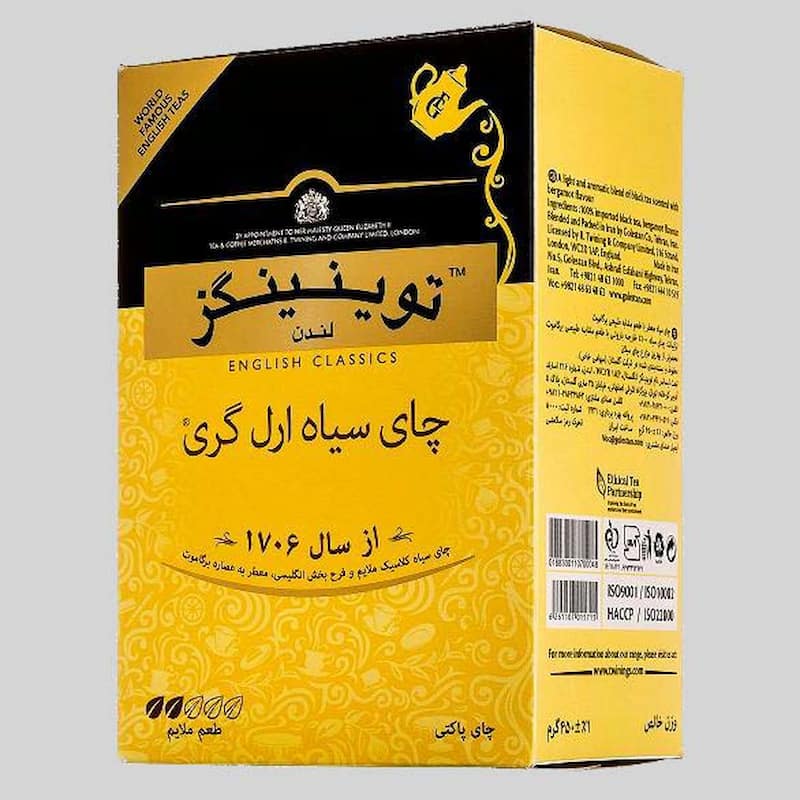 چای توینینگز؛ سبز سیاه بسته ای کیسه ای وزن 100 450 گرم