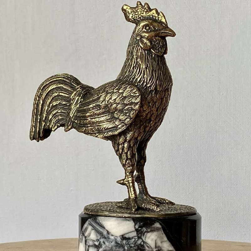 مجسمه برنزی خروس (تزئینی) کوچک بزرگ بادوام مناسب دکوراسیون خانه