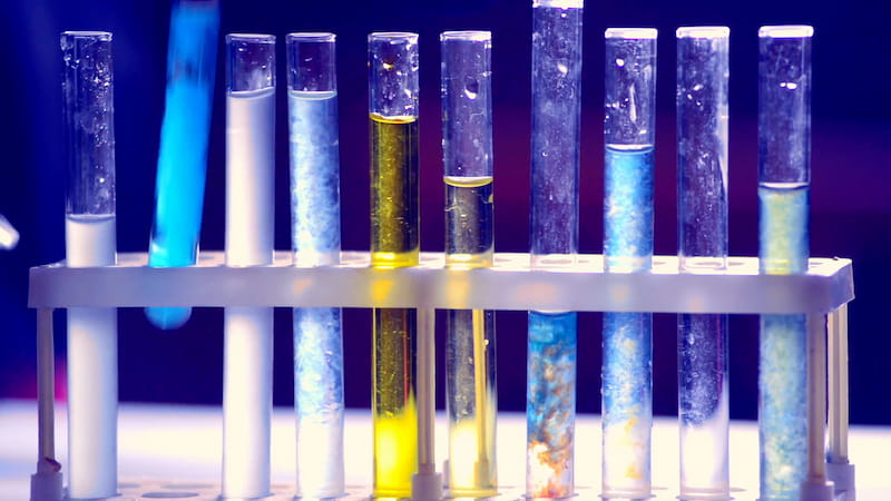 لوله ازمایش بنفش؛ پیرکس استوانه ای آزمایشات بانک خون