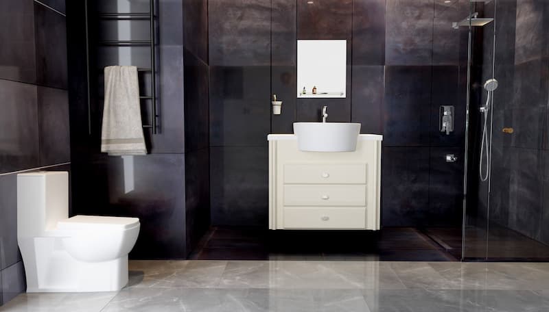 چینی بهداشتی ستاره؛ روشویی توالت فرنگی وان رنگ سفید نصب آسان