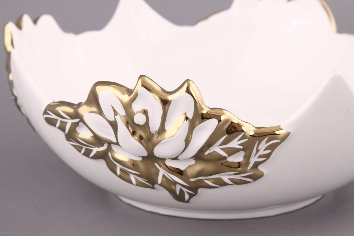 ظروف سرامیکی شیرینی خوری؛ پایه دار بدون دسته 2 3 طبقه سفید