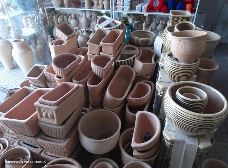 گلدان سفالی در قم؛ دوام بالا مقاوم حرارت کاشت گل آپارتمانی وزن (5 kg)