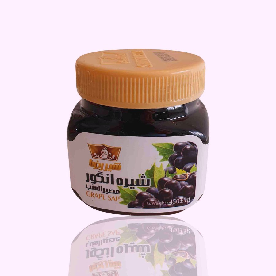 شیره انگور شیر رضا؛ ارگانیک حاوی آهن روی بسته 450 900 گرمی