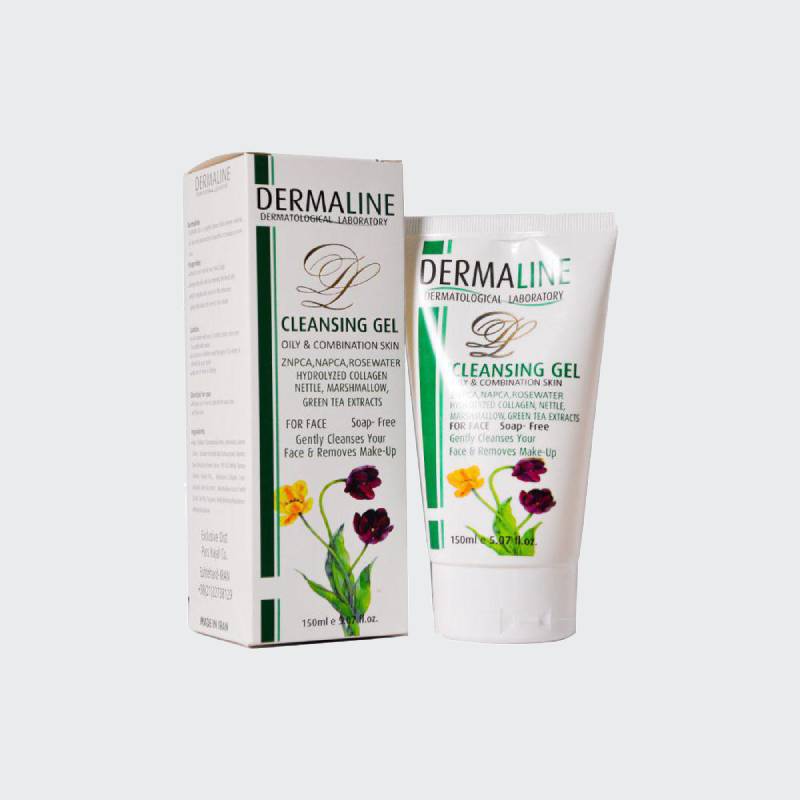 شوینده درمالاین؛ ژل صابون مناسب پوست چرب خشک مختلط