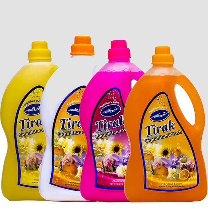 مایع دستشویی تیرک؛ رایحه پرتقال موز سیب خیار وزن (500 3500 4500) گرم