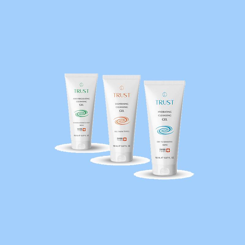 شوینده صورت تراست؛ آبرسان جوان سازی حاوی ویتامین (B6 B5) TRUST