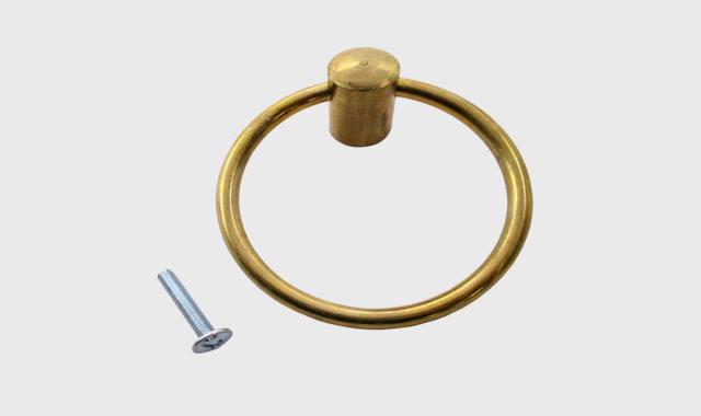 دستگیره کابینت حلقه ای؛ کوچک بزرگ مقاومت بالا 2 رنگ طلایی نقره ای