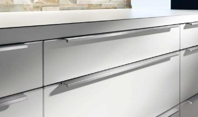 دستگیره کابینت پله ای؛ سیلور نقره ای 3 جنس آلومینیوم استیل پلاستیک