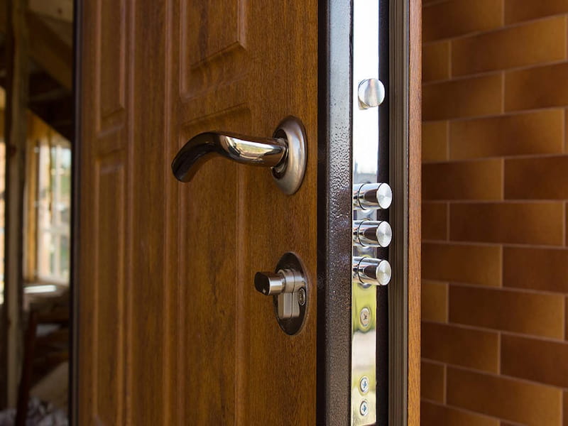 درب ضد سرقت حرفه ای؛ چوب راش بلوط 210 سانتی متری