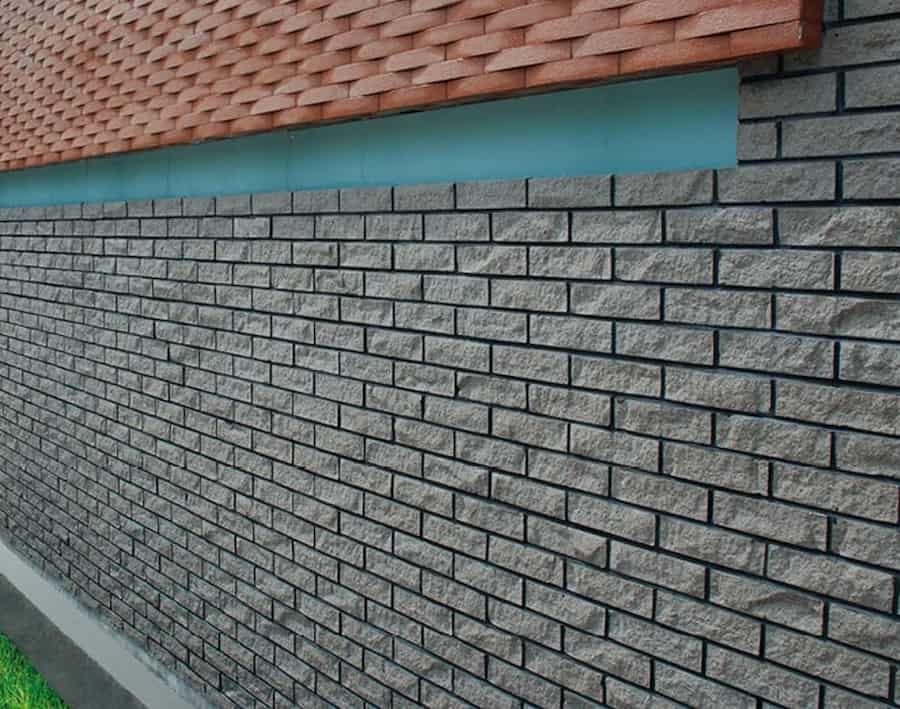 کاشی بین کابینتی طرح آجر؛ براق مات 2 رنگ سفید قهوه‌ ای tile