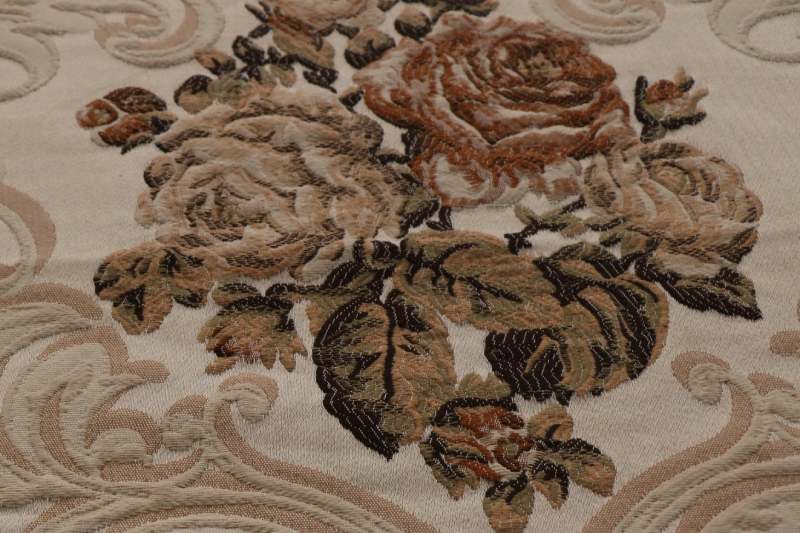 پارچه مبلی گل برجسته؛ مسکو لاوانته جری 3 جنس نخ کتان polyester